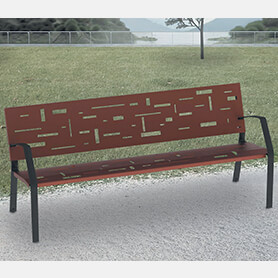Banc avec dossier<br> ABSTRACT