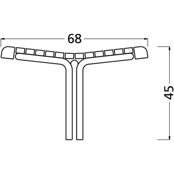 Banc sans dossier NUSSER PARKSTUHL P1026 – Image 2