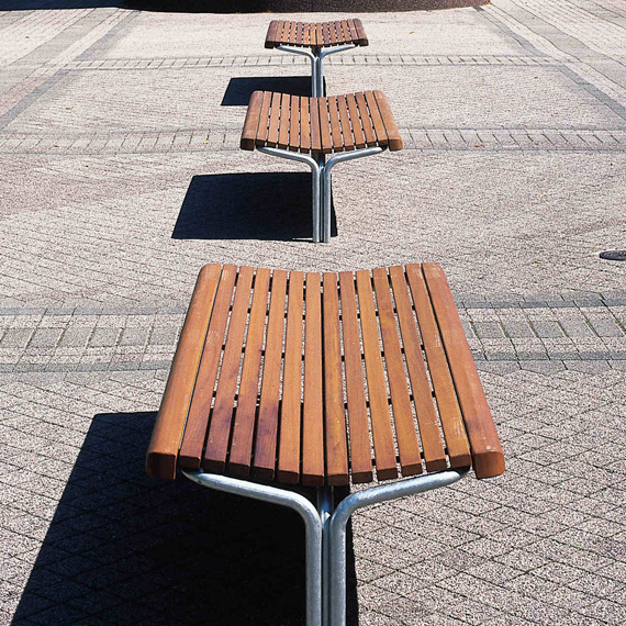 Banc sans dossier NUSSER PARKSTUHL P1026 – Image 4