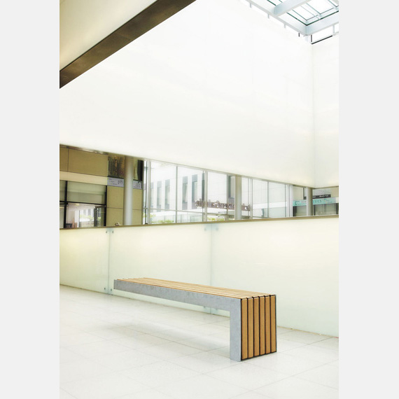 Banc sans dossier NUSSER PLAZA MONO – Image 3