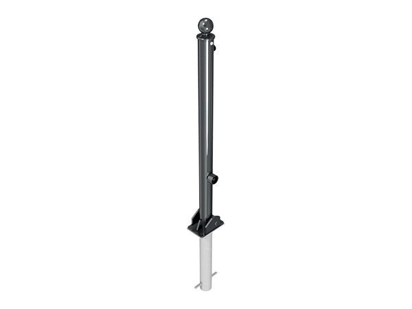 BORNE SCHAKE POTEAU DE DISSUASION RABATTABLE Ø 60 MM AVEC CLE TRIANGULAIRE