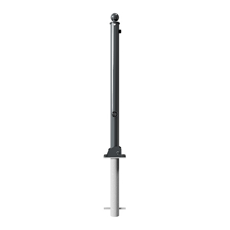 BORNE SCHAKE POTEAU DE DISSUASION RABATTABLE Ø 60 MM AVEC CLE TRIANGULAIRE – Image 4