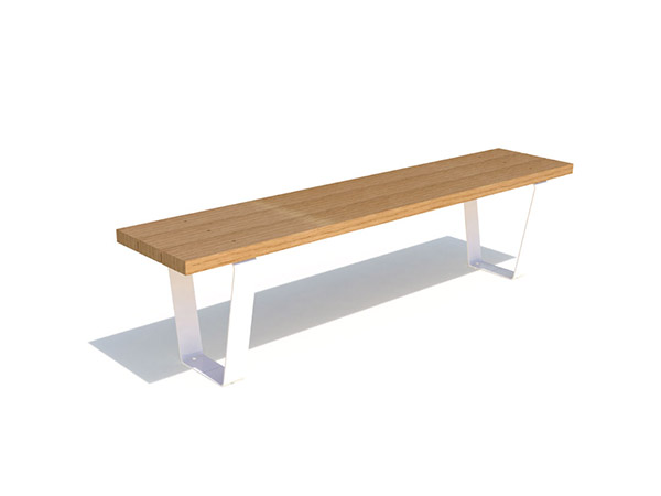 BANC SANS DOSSIER M-KUBE blanc