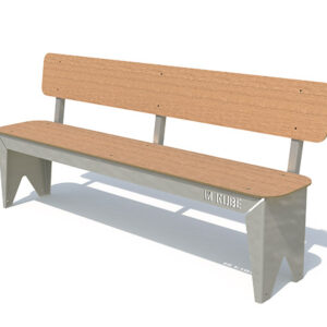 BANC AVEC DOSSIER CITY M KUBE