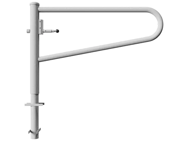 Barrière-porte pivotante SCHAKE vue de face, galvanisée à chaud